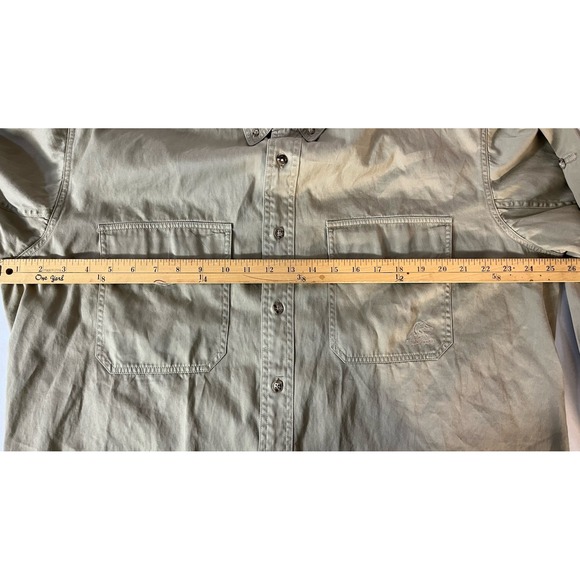 Woolrich John‎ Rich Bros Ducks Unlimited Shirt Men's L Khaki Safari Hunting - Picture 4 of 8